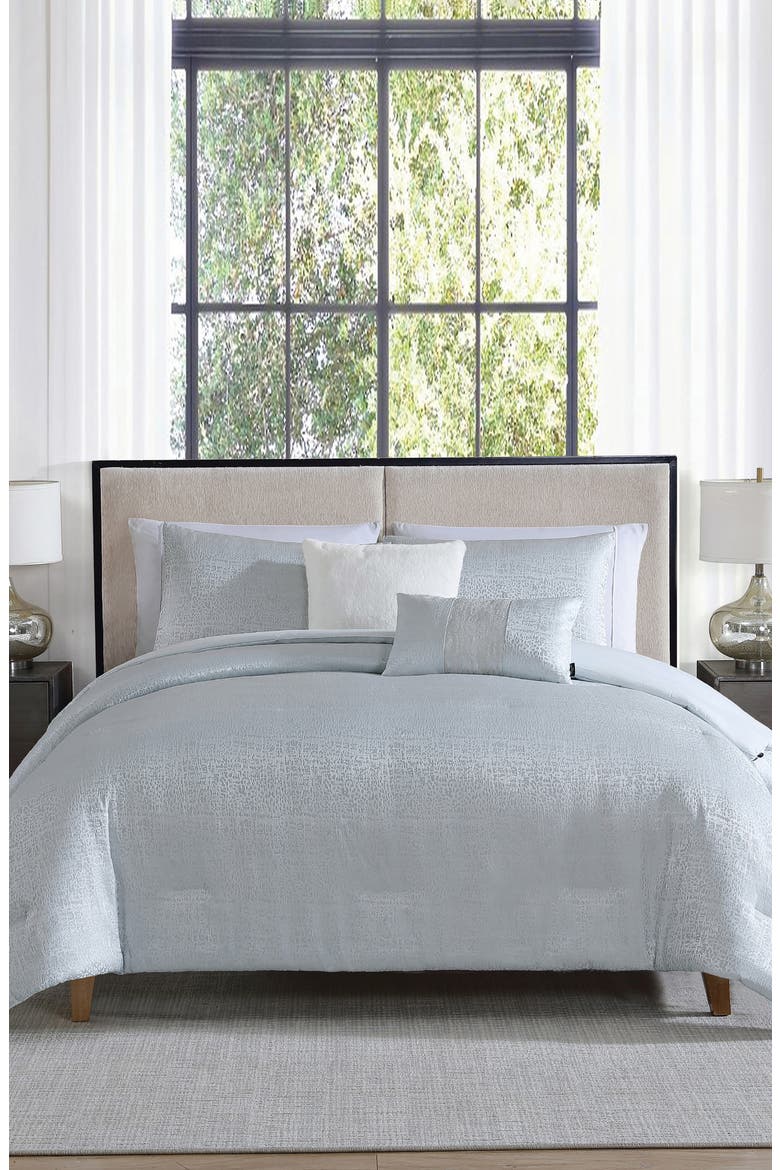 Sterling 5-Piece Comforter Set, Alternate, color, ICE