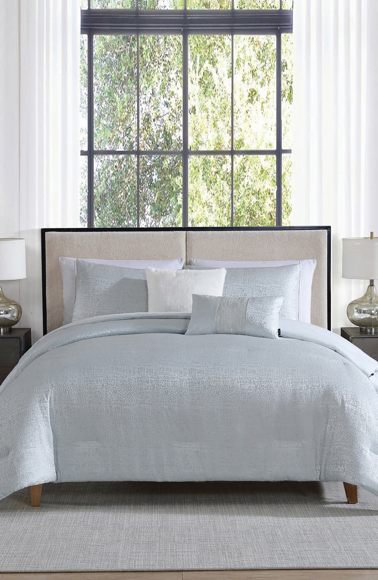 Tahari Sterling 5-Piece Comforter Set, Alternate, color, Ice