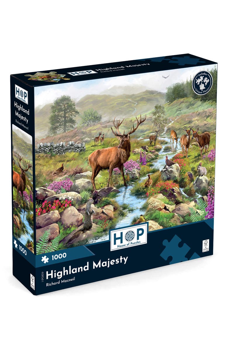 The House of Puzzles Highland Majesty 1,000-Piece Jigsaw Puzzle, Alternate, color, Multi