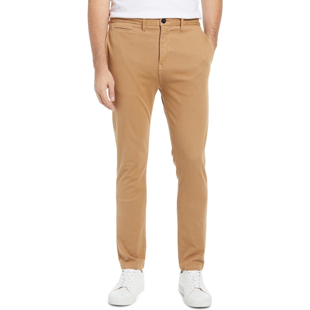 HIROSHI KATO Denit Slim Fit Chinos in Khaki  product