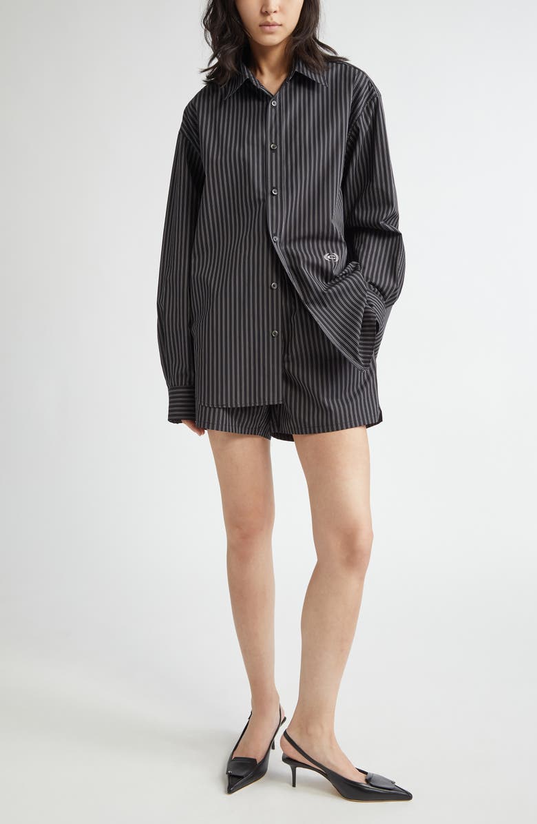 Commission Banker Stripe Button-Up Shirt, Alternate, color, 