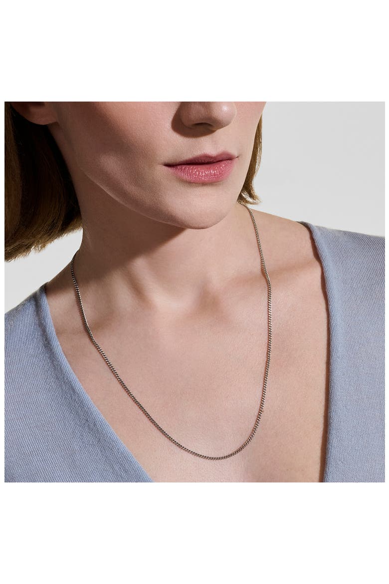 Curb Chain Necklace, 2.1mm, Alternate, color, STERLING SILVER