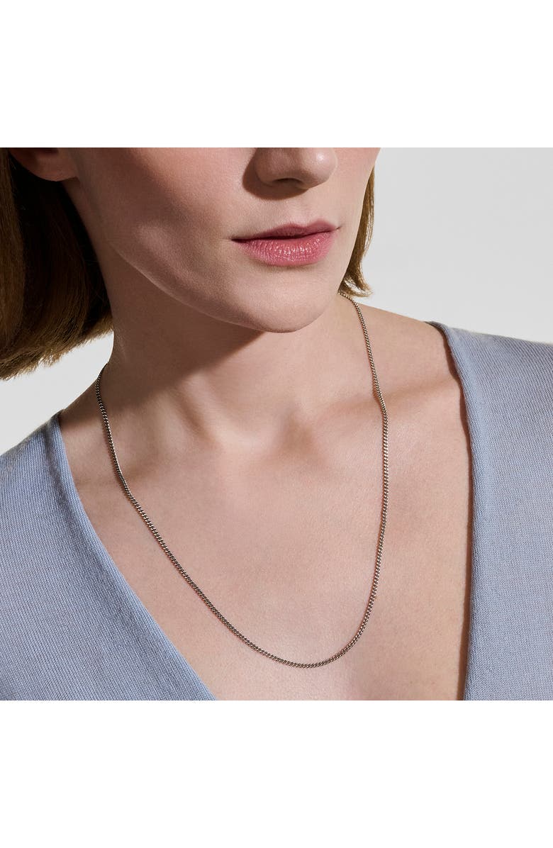 John Hardy Curb Chain Necklace, 2.1mm, Alternate, color, Sterling Silver