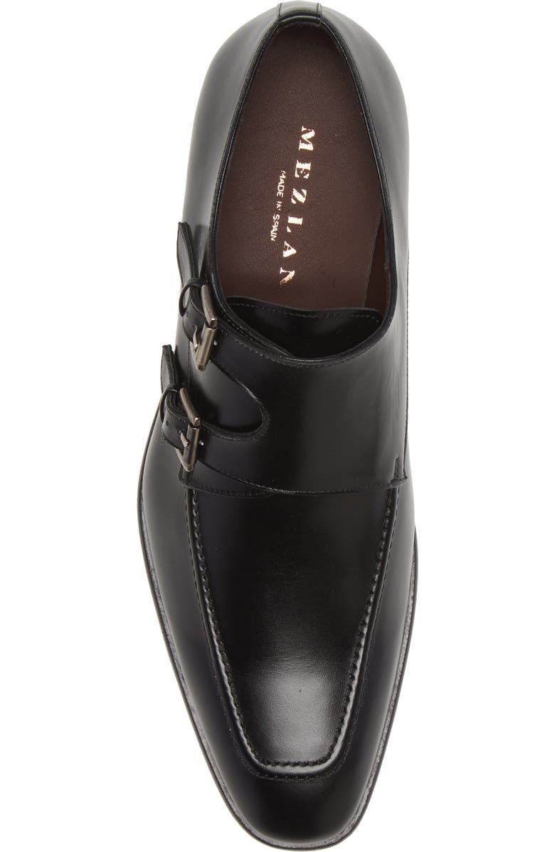 Mezlan Leather Double Monk Strap Shoe, Alternate, color,