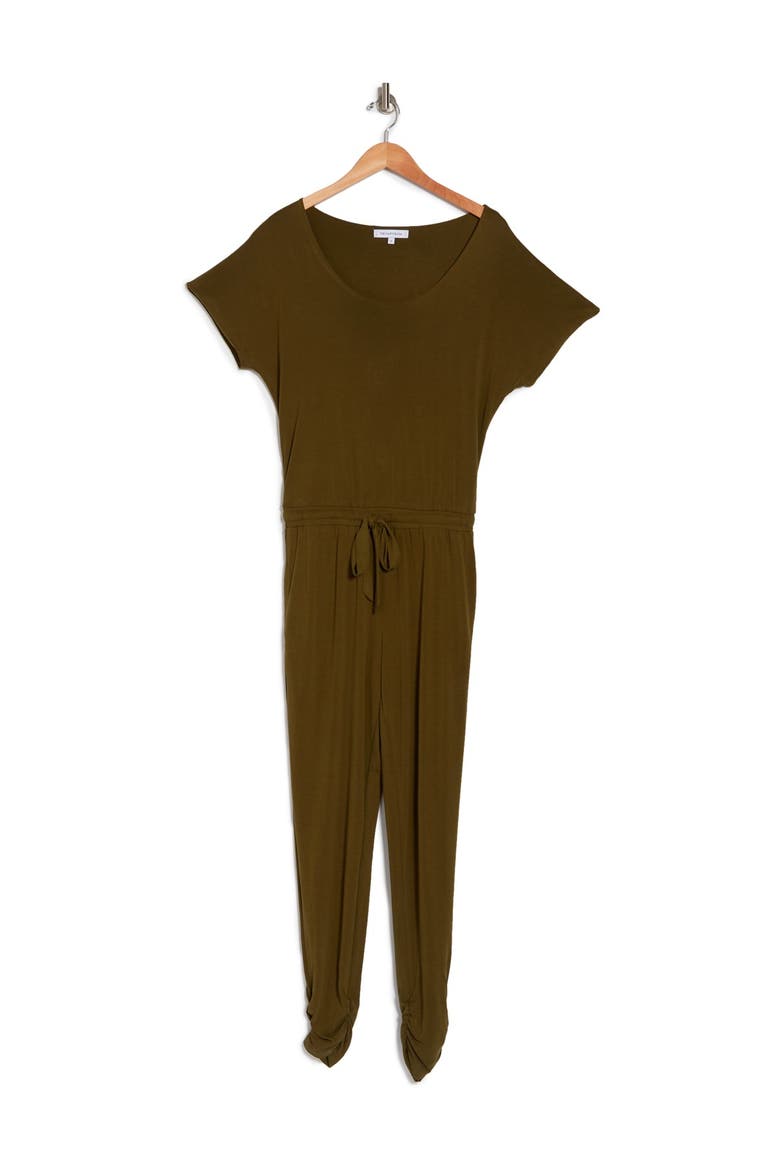 Blouson Jersey Jumpsuit, Alternate, color, OLIVE