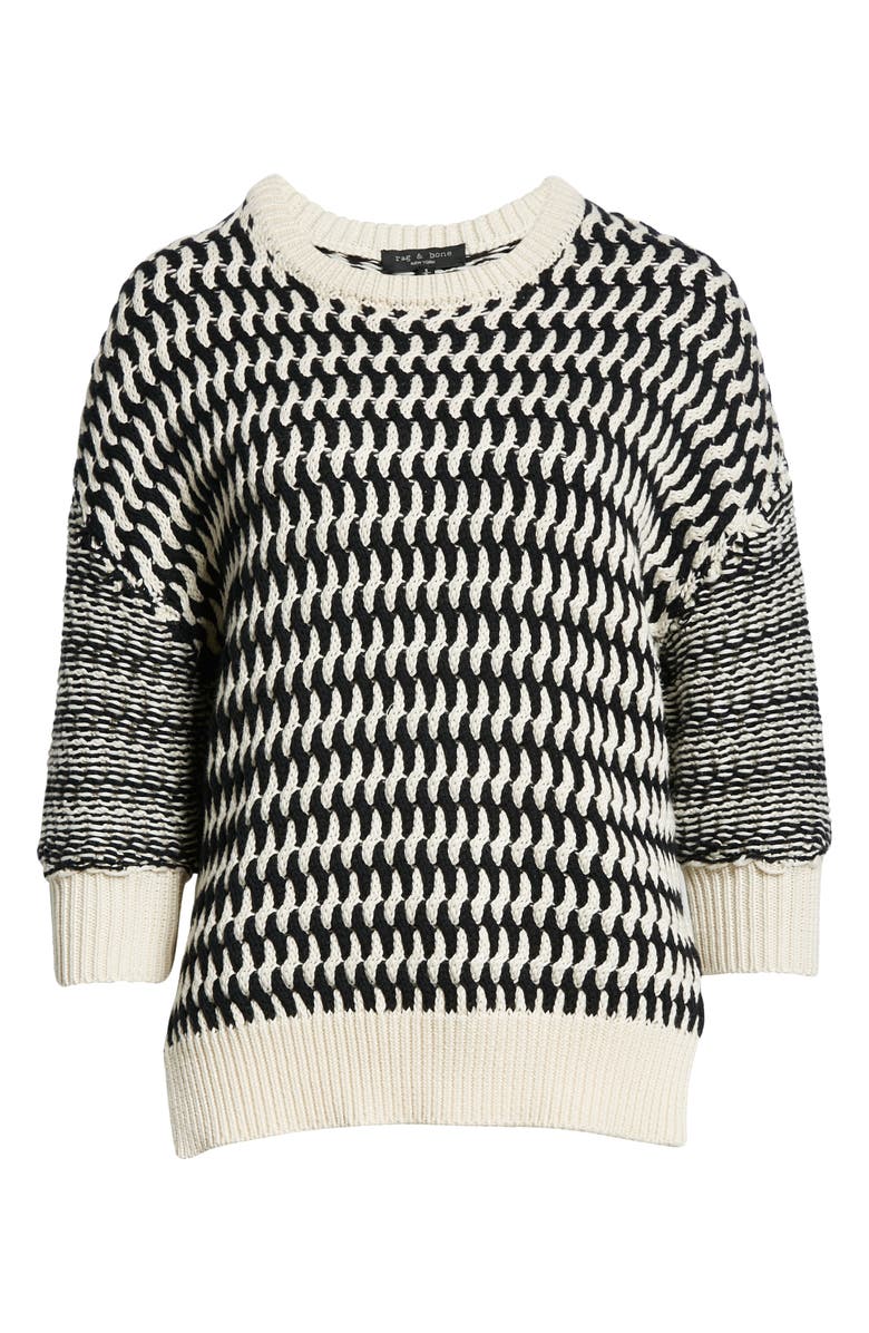 rag & bone Quinn Cotton & Cashmere Sweater, Alternate, color, 