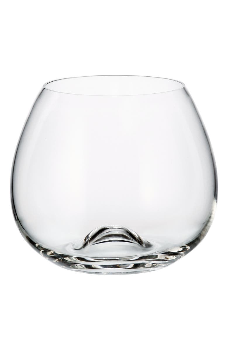 Maison Forine 4-Piece Set Stemless Burgundy Wine Glasses, Main, color, 