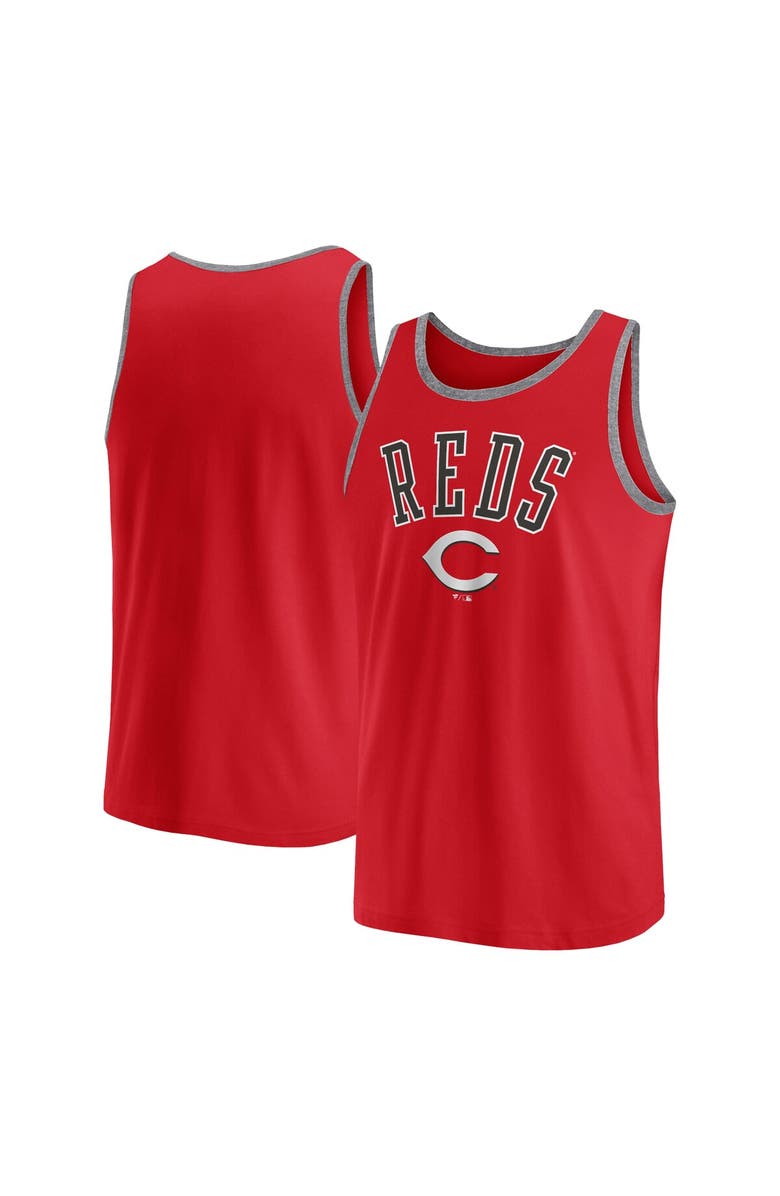 FANATICS Men's Fanatics Red Cincinnati Reds Bet Tank Top, Main, color, Red
