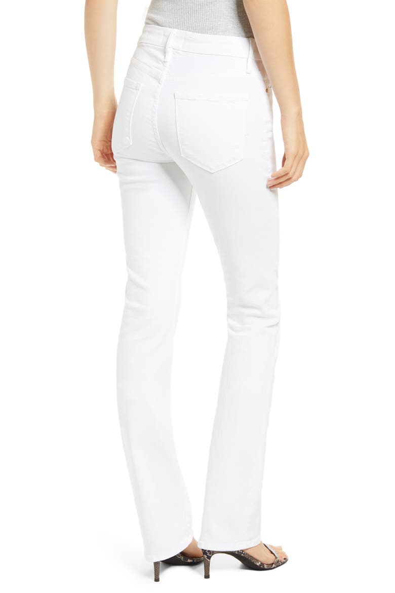 Le Mini Boot High Waist Jeans, Alternate, color, BLANC
