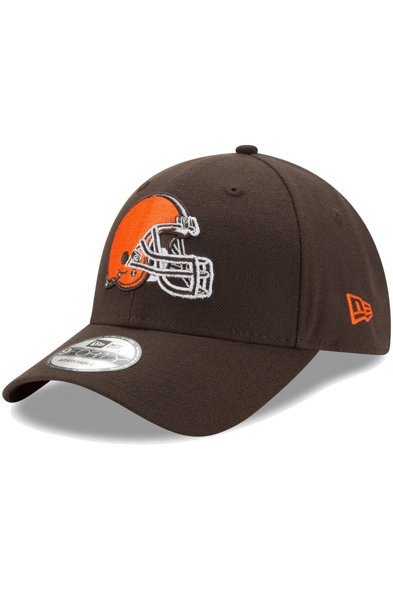 Men's New Era Brown Cleveland Browns The League 2.0 9FORTY Adjustable Hat, Main, color, Brown