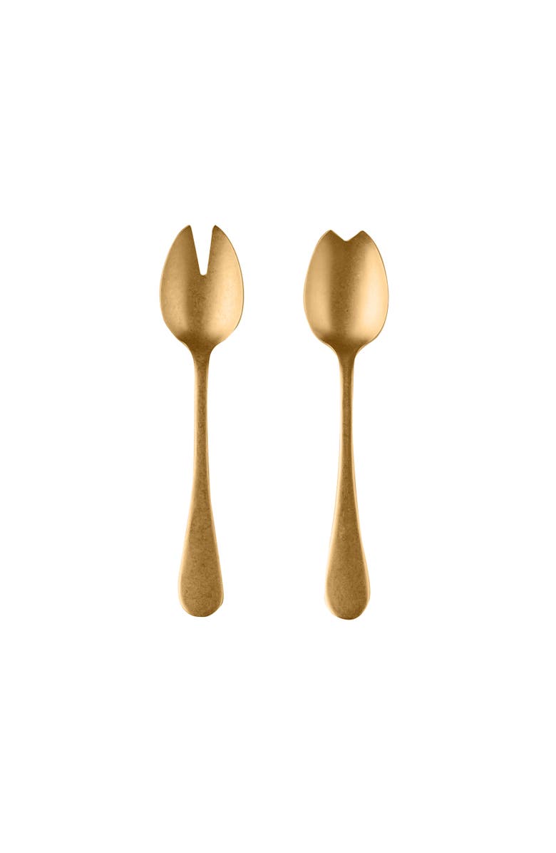 Mepra Vintage Salad Serving Set - 2 Pieces, Main, color, Gold