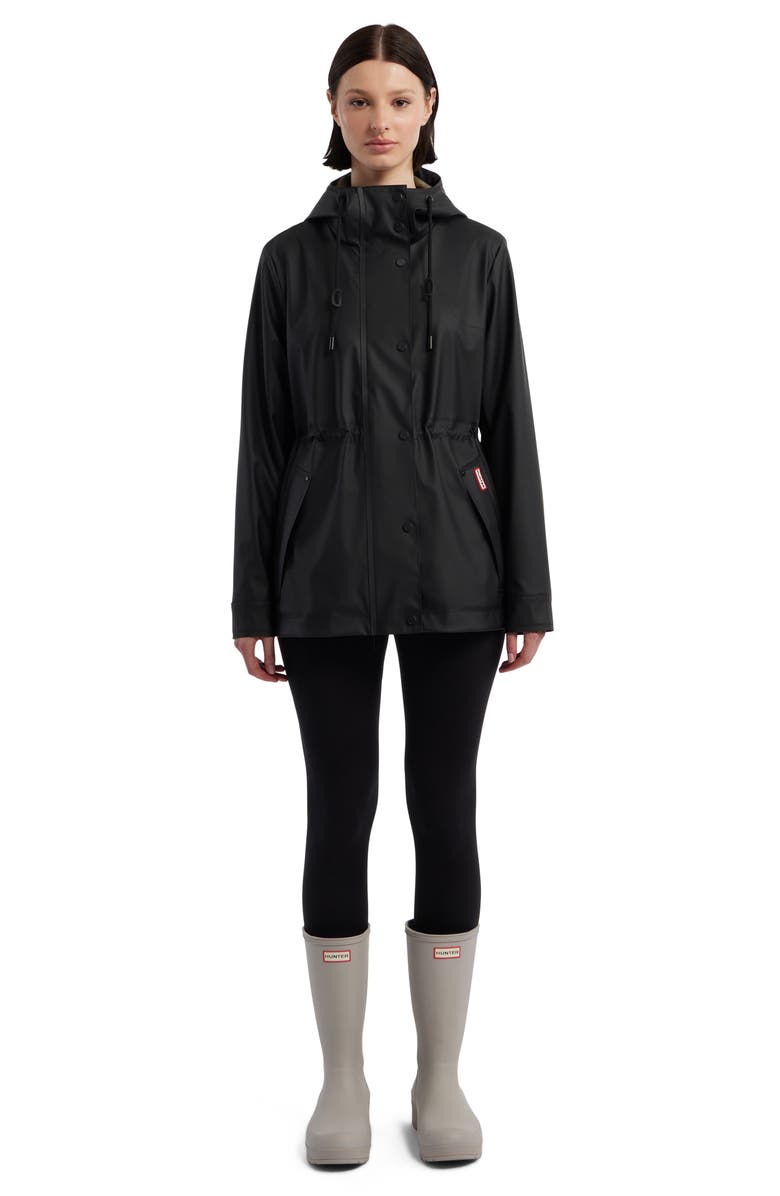 Hunter Abbey Short Rubberized Rain Jacket, Alternate, color,