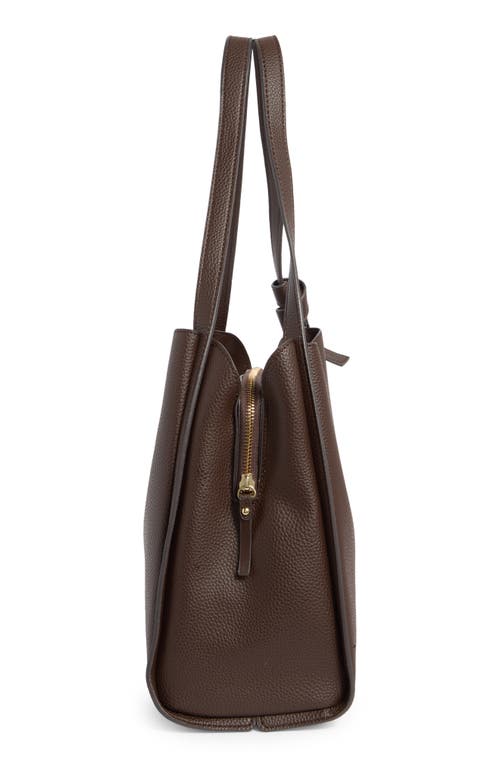 Nanette Lepore Ariana Triple Section Shoulder Bag In Brown