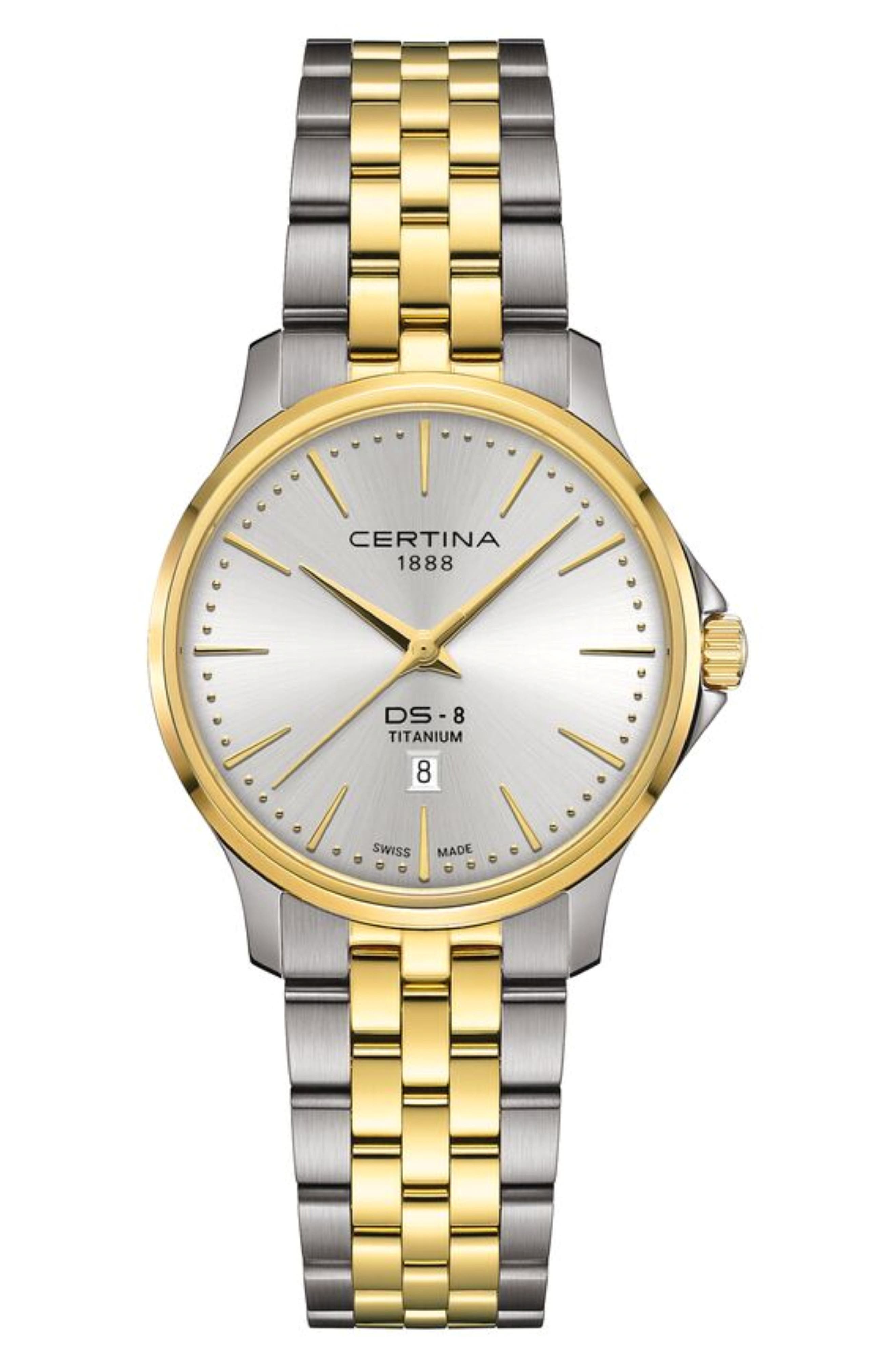 SATINLESS STEEL YELLOW GOLD