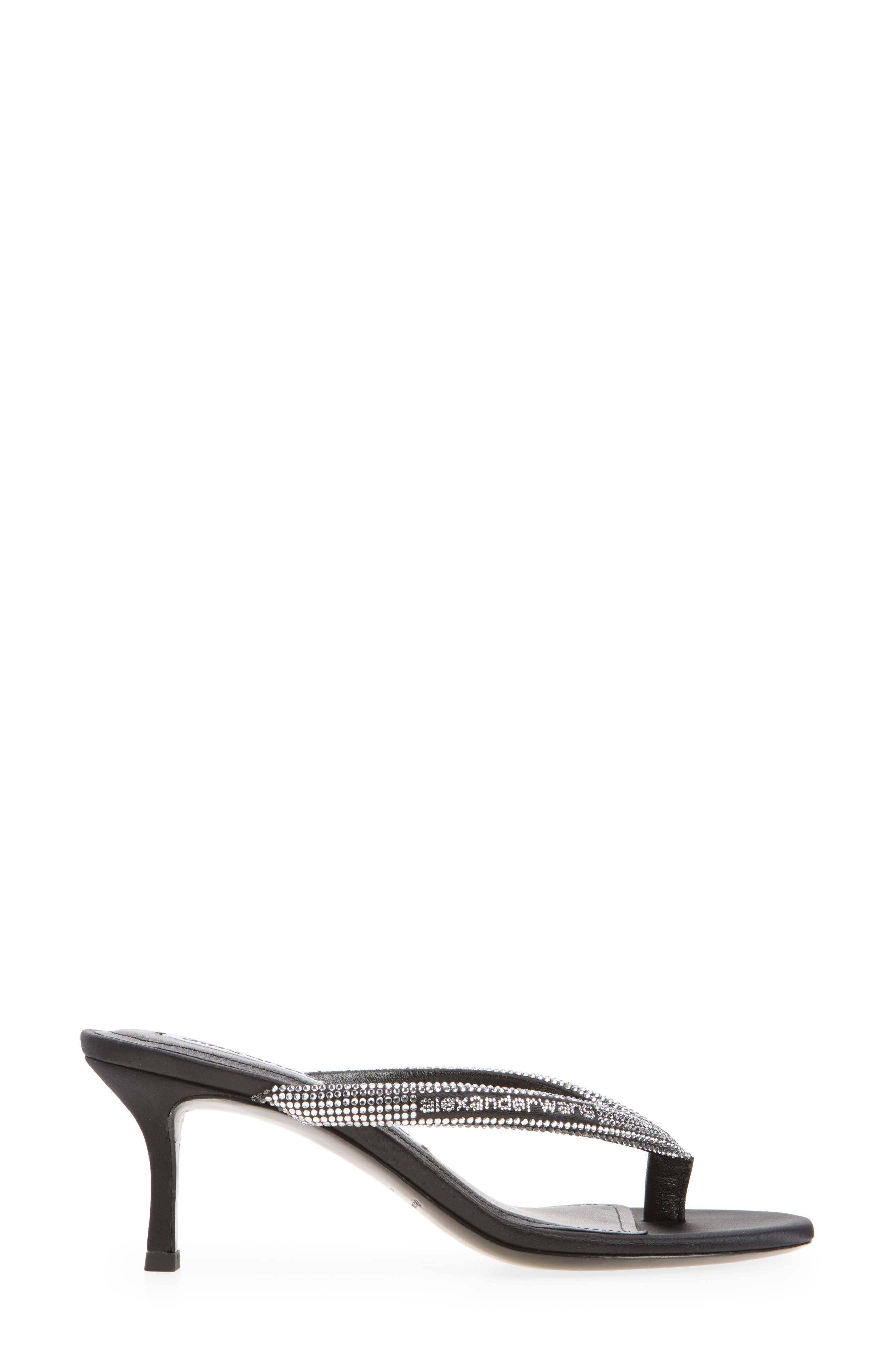 Courtney Thong Sandal, Alternate, color, BLACK/ SILVER