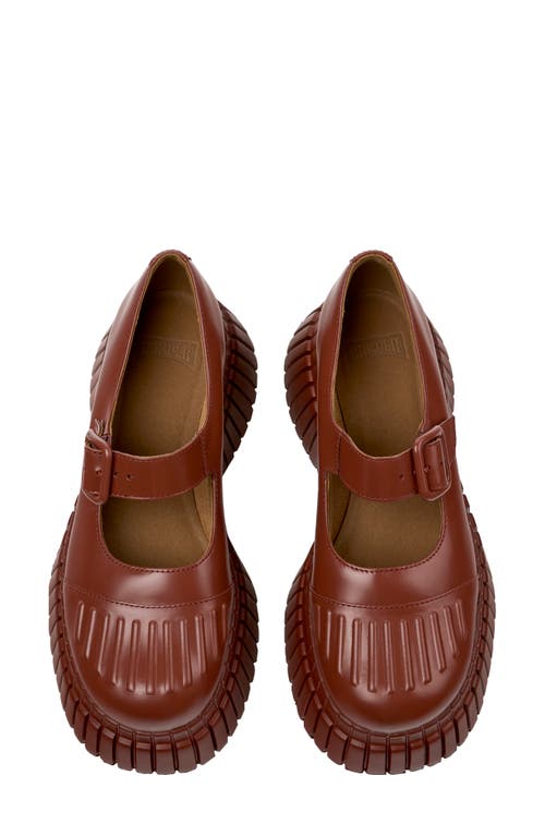 Shop Camper Pix Bcn Platform Mary Jane Flat In Medium Red