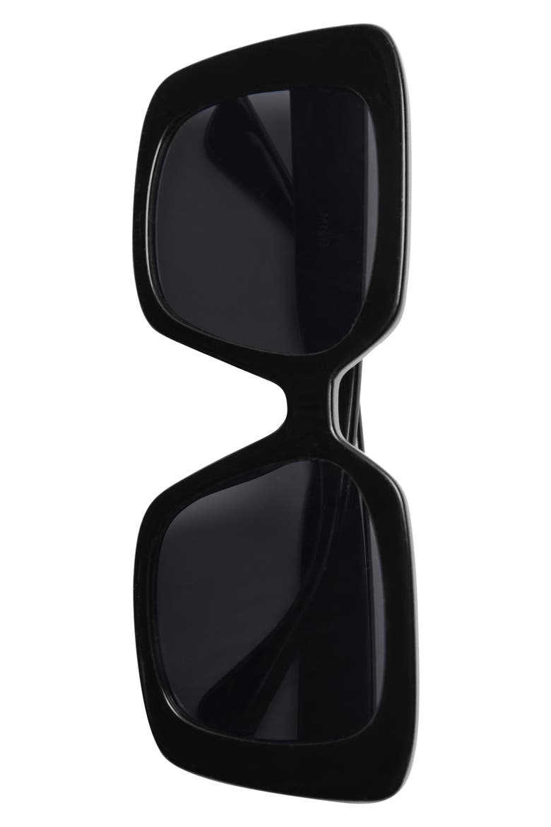Square Sunglasses, Alternate, color, BLACK