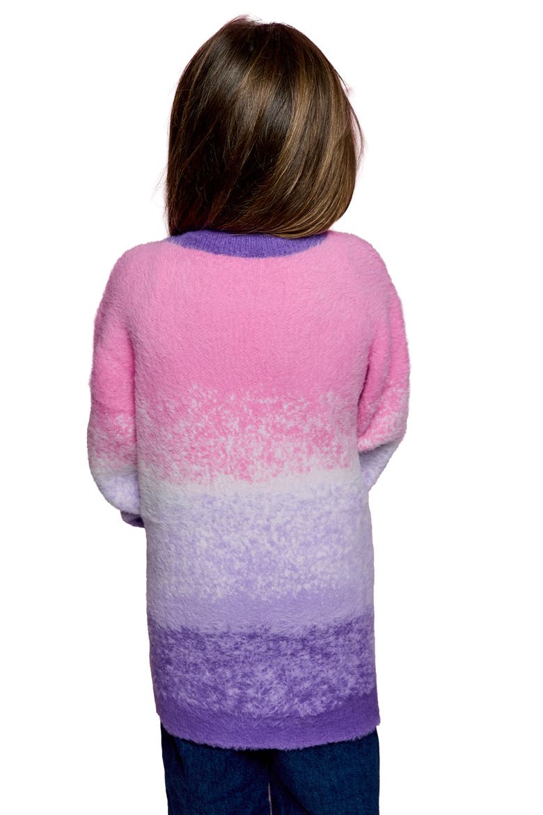 Kids' Ombré Cardigan, Alternate, color, SNUG PINK COMBO