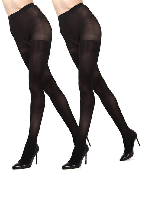 2-Pack Opaque Tights