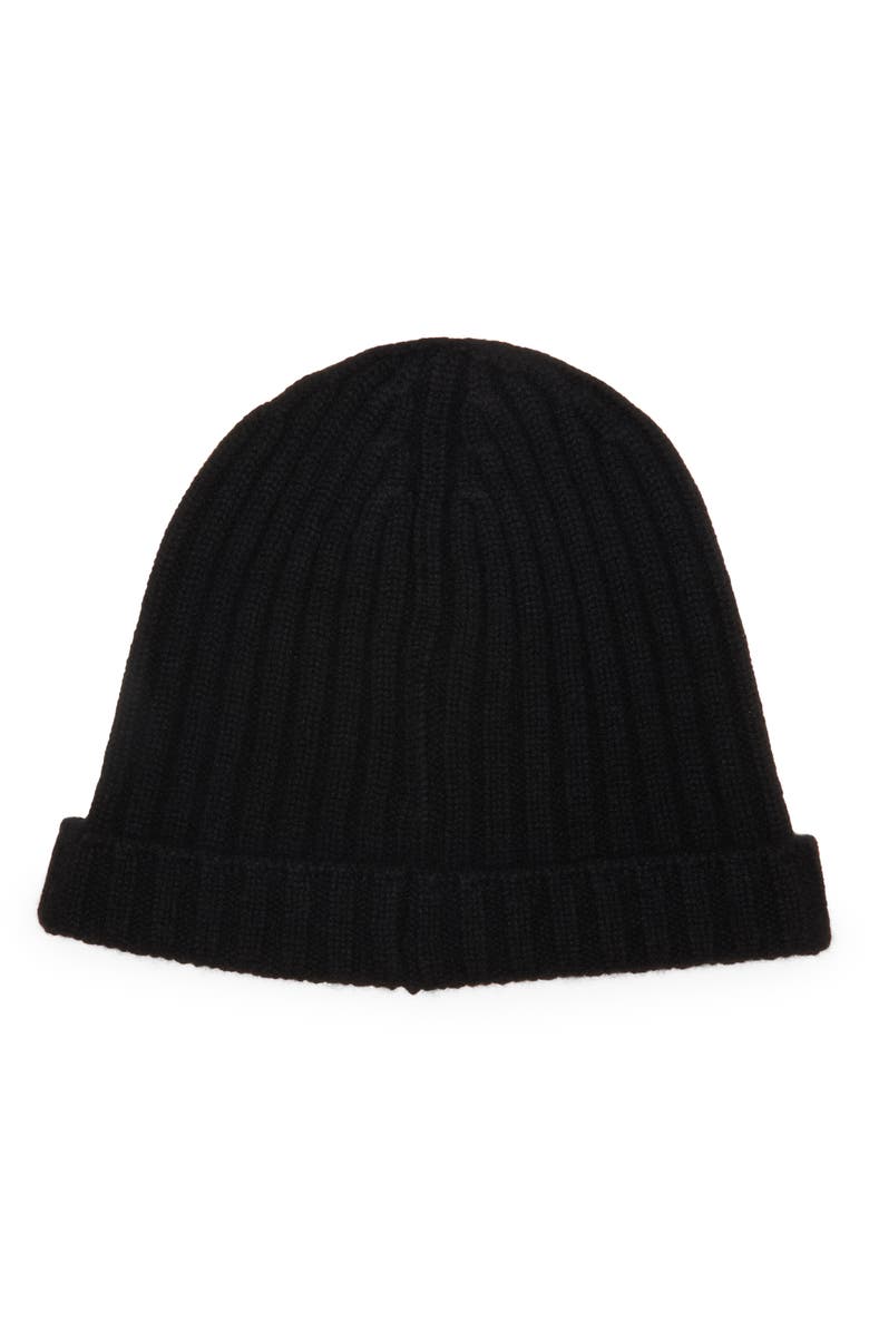 TOM FORD Rib Cashmere Beanie, Alternate, color, Black