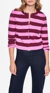 DKNY Jeans Striped Crewneck Cardigan