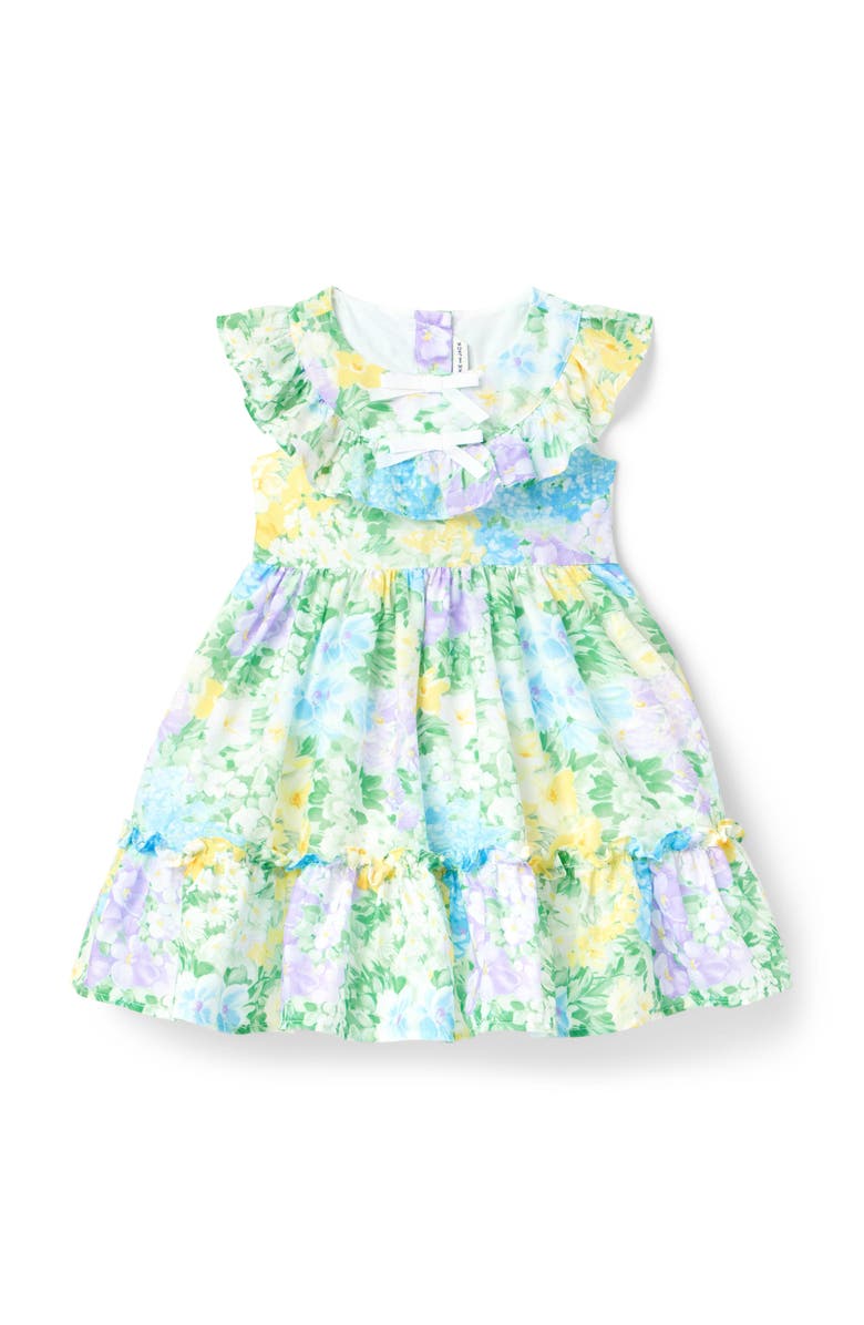 Janie and Jack The Spring Garden Dress, Main, color, Green