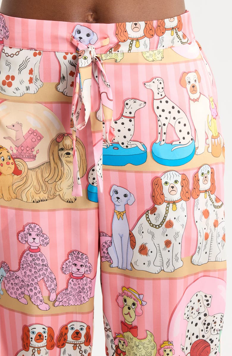 Karen Mabon Dog Collector Pajamas, Alternate, color, Pink