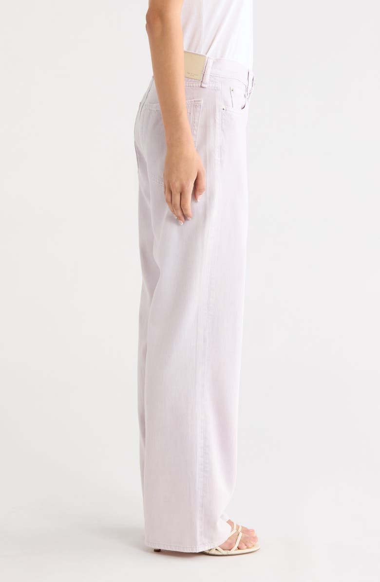rag & bone Cam Straight Leg Flare Jeans, Alternate, color, Lilac