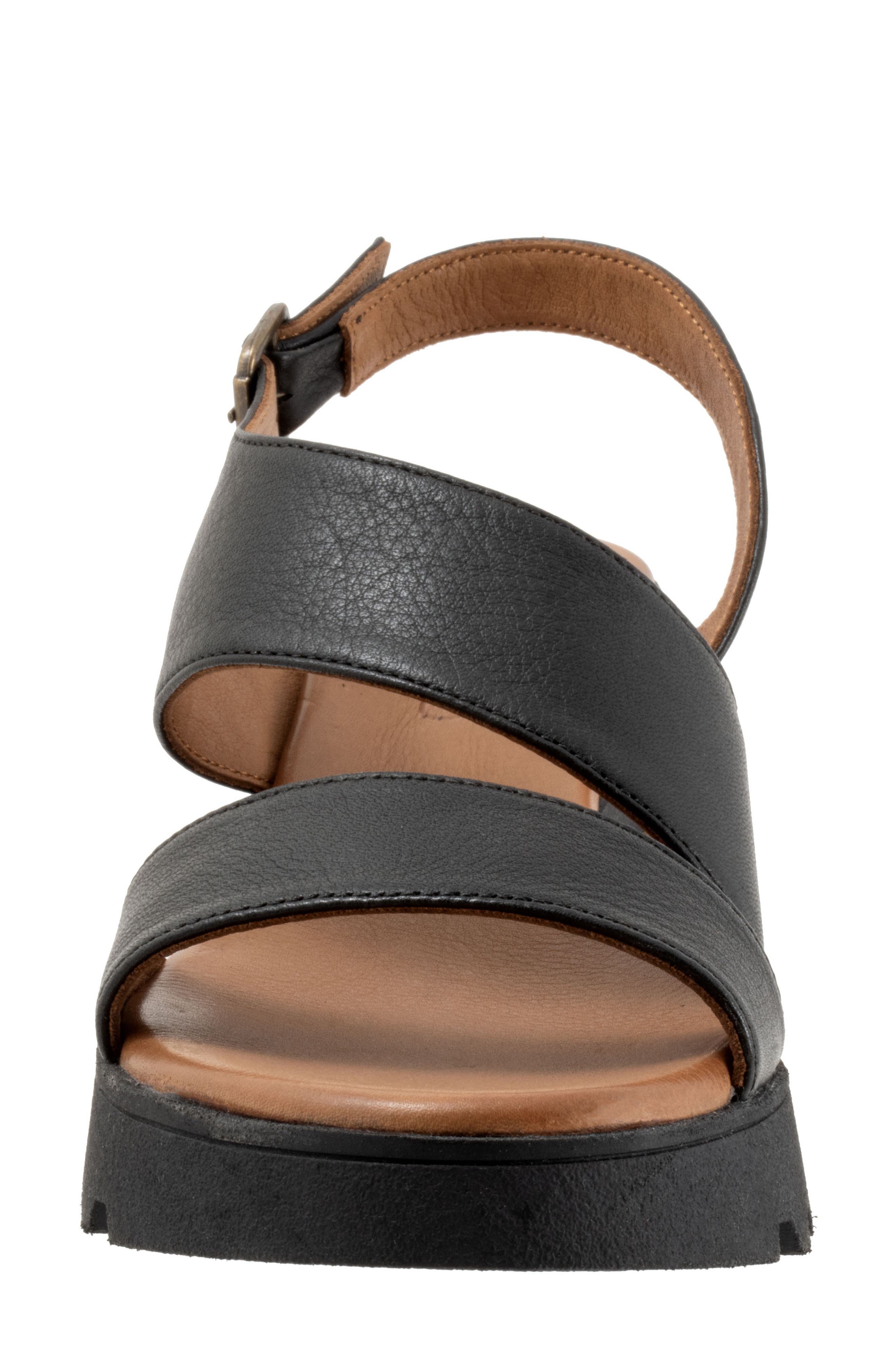 Bueno Gianna Slingback Platform Wedge Sandal, Alternate, color, Black