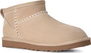 UGG® Classic Ultra Mini Stitched Genuine Shearling Boot