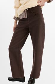 MANGO High Waist Barrel Jeans