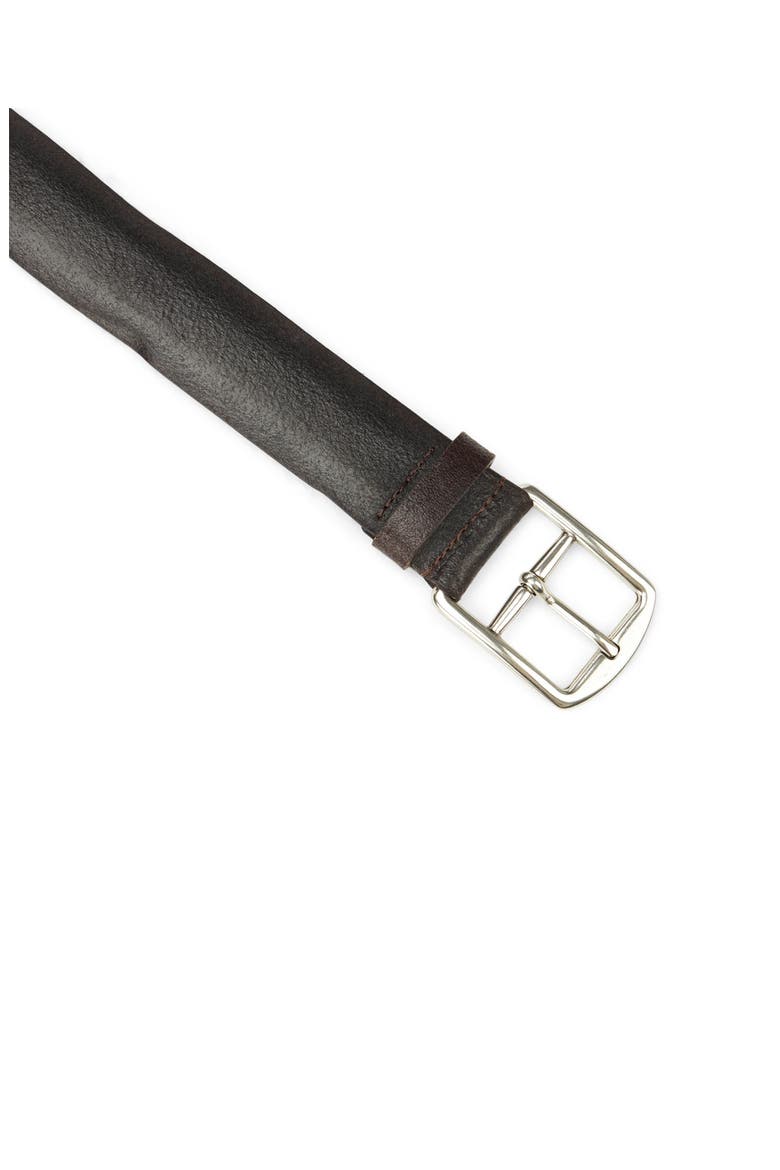 Crockett Leather Belt, Alternate, color, Brown
