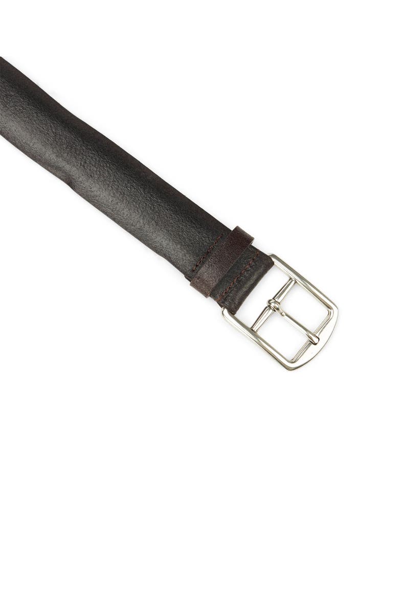 Fortela Crockett Leather Belt, Alternate, color, Brown
