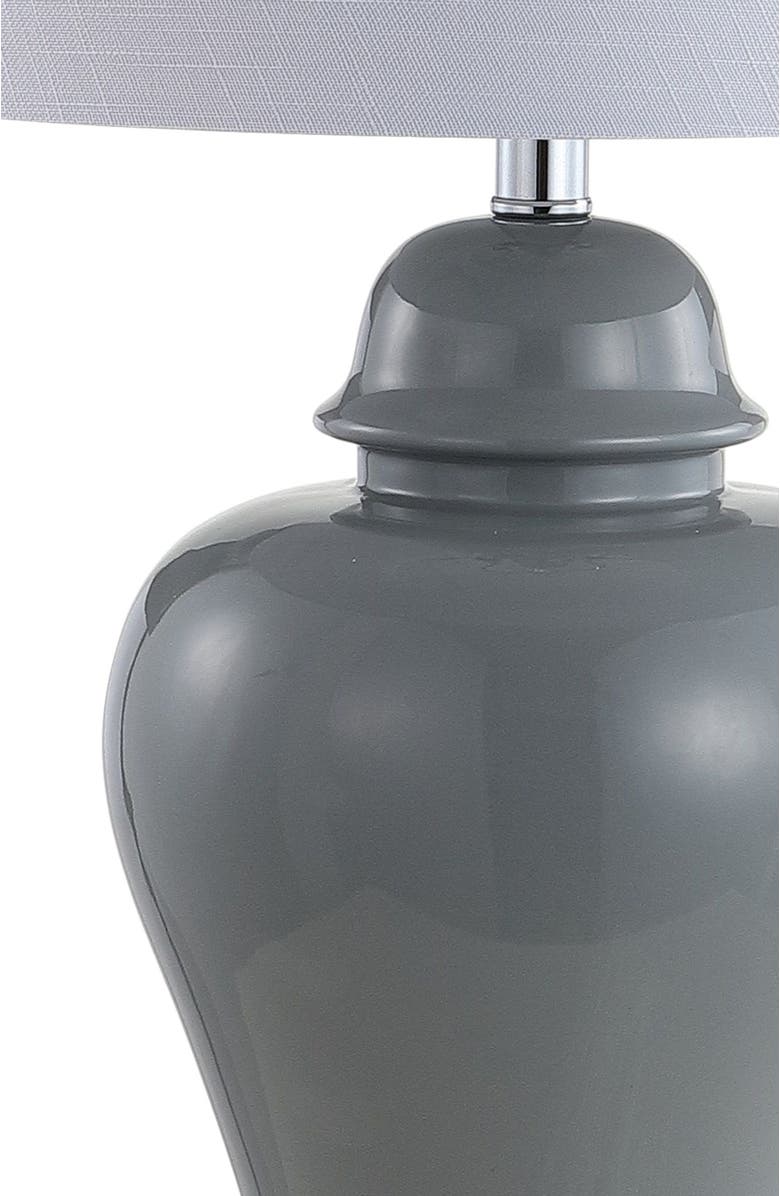 JONATHAN Y Winnie 27" Ceramic Urn LED Table Lamp, Alternate, color, Gray