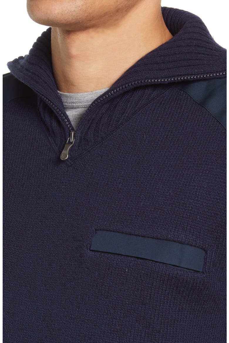 'Koster' Quarter Zip Sweater, Alternate, color, DARK NAVY