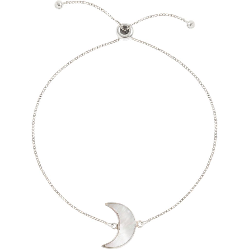 Freya Rose Adjustable Moon Bracelet in Silver  product
