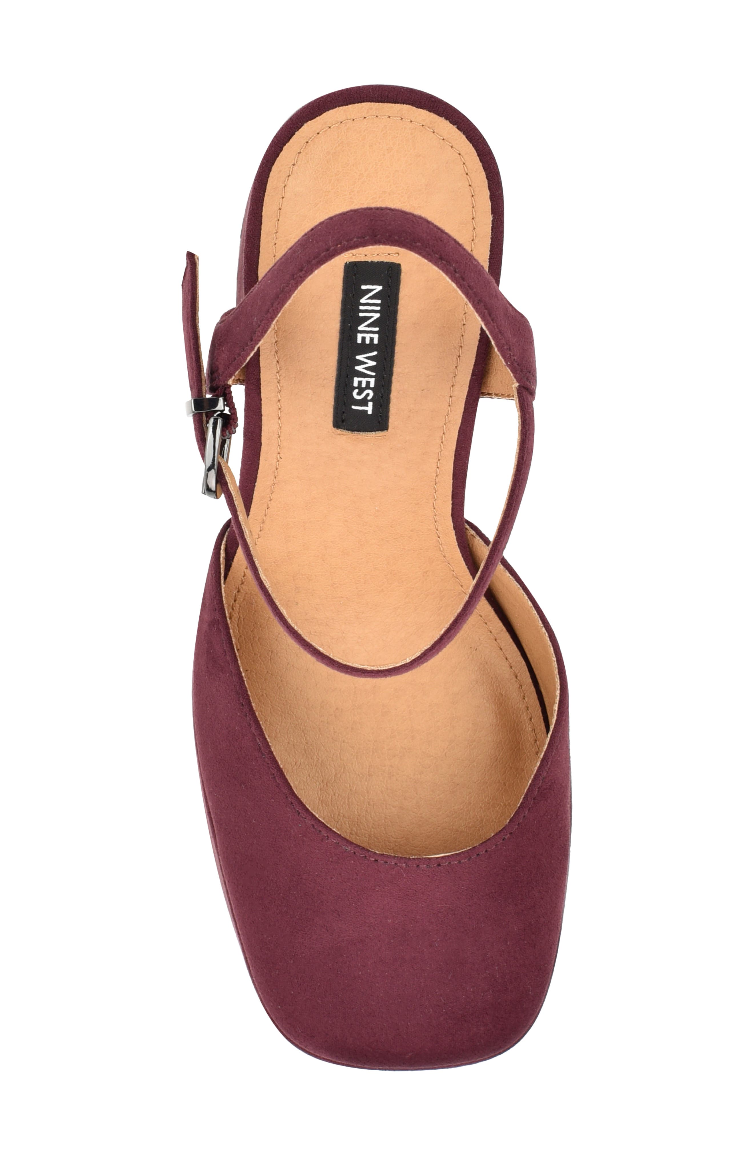 Nine West Stacie Platform Pump, Alternate, color, Dark Red