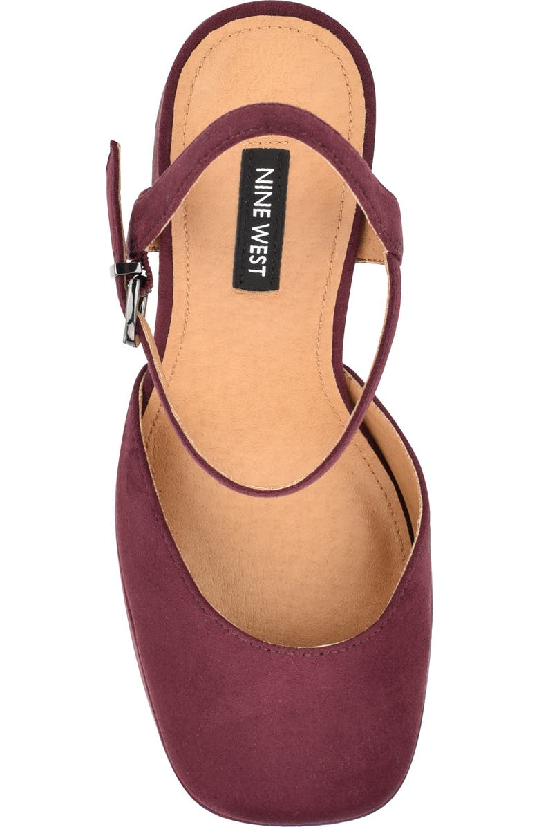 Nine West Stacie Platform Pump, Alternate, color, Dark Red