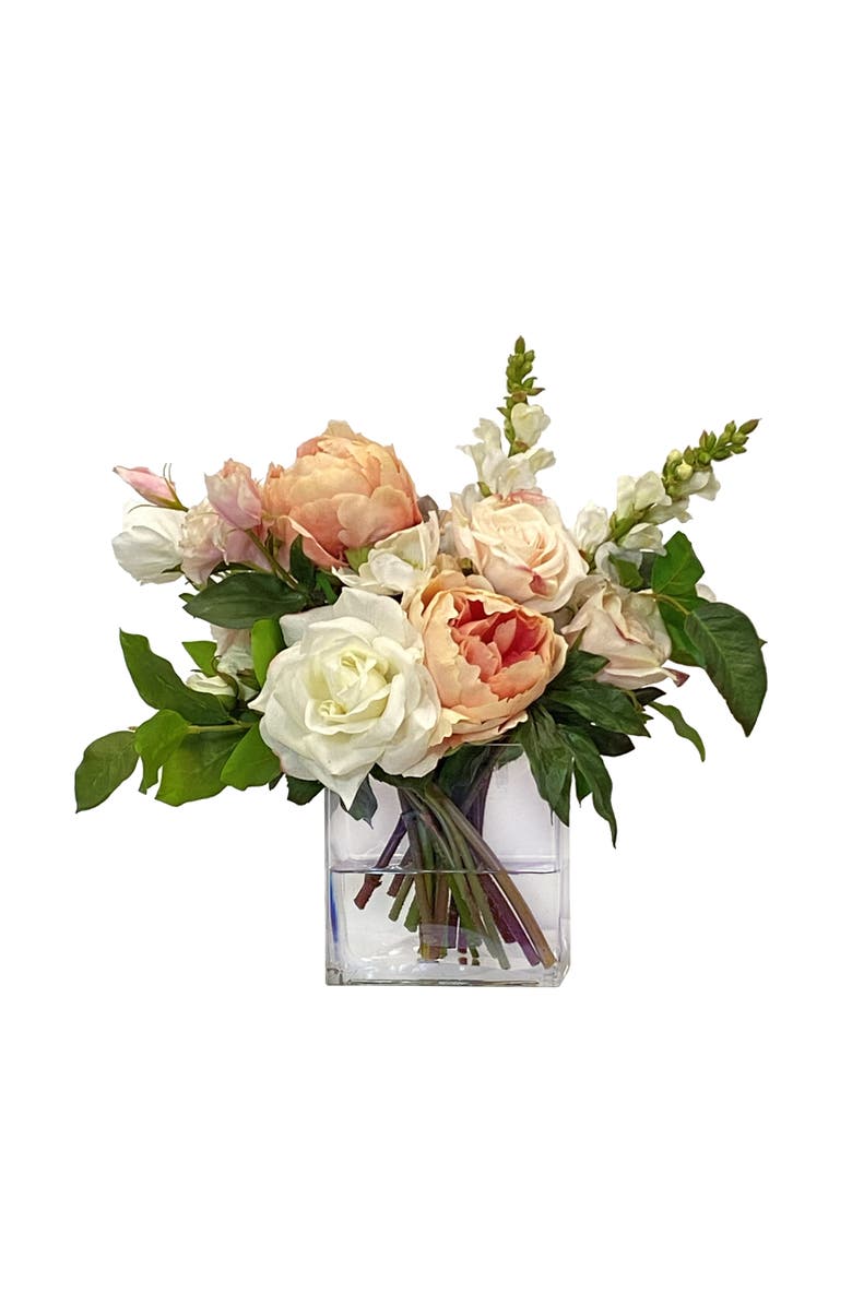 Winward Home Mixed Floral In Rectangle Vase, Main, color, 