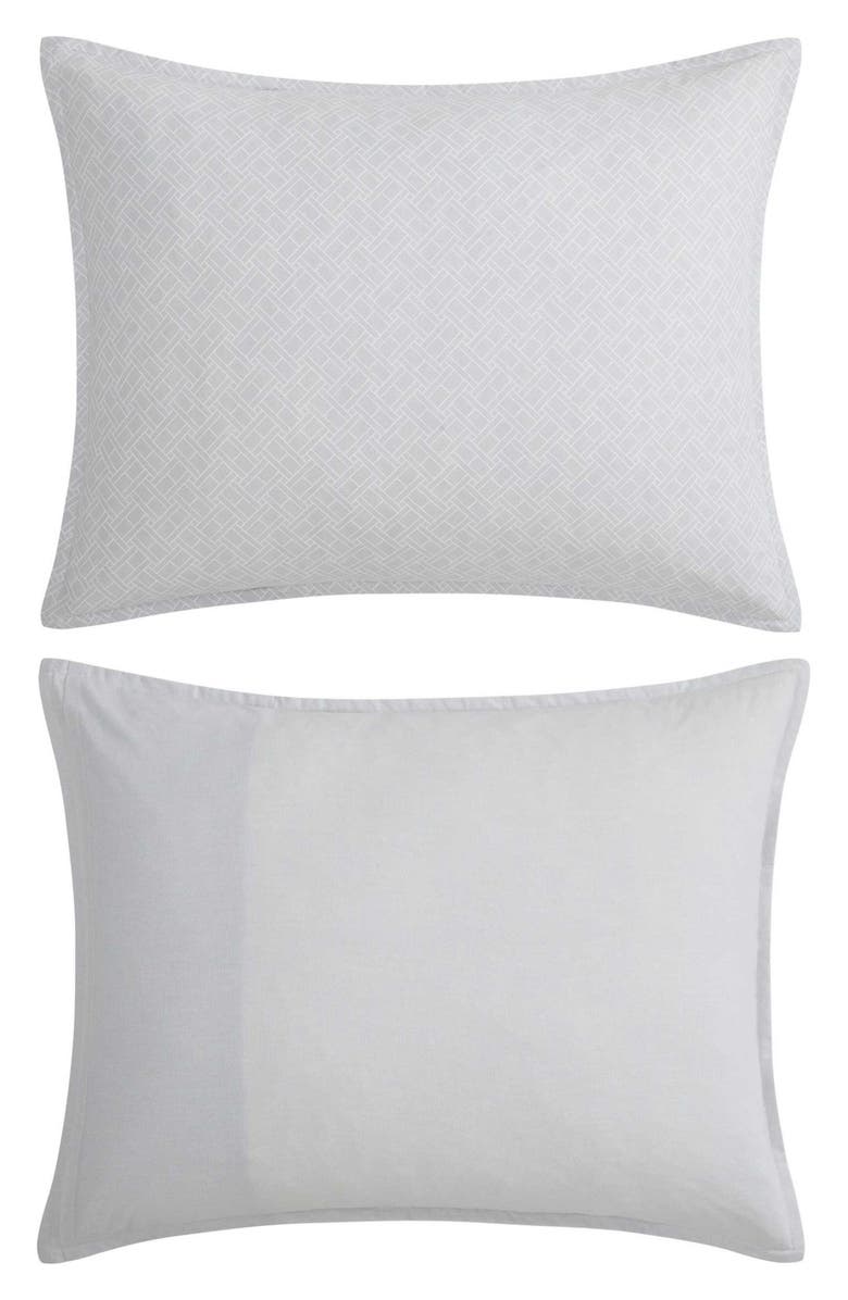 Tommy Hilfiger Trellis Flag Comforter & Shams Set, Alternate, color, Rocky Grey