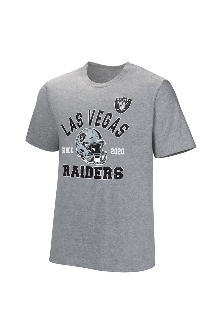 Men's  Gray Las Vegas Raiders Tackle Adaptive T-Shirt, Alternate, color, Gray