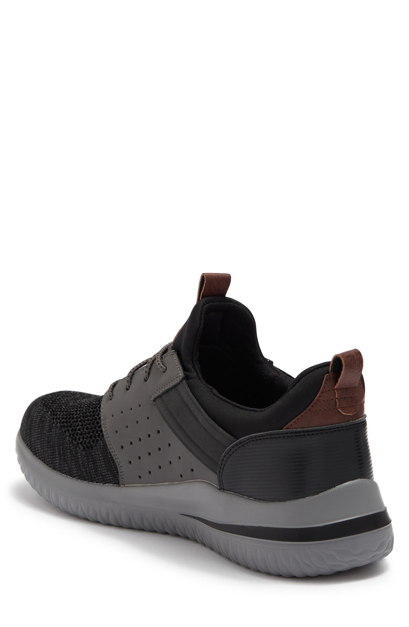 SKECHERS Delson 3.0 Cicada Slip-On Sneaker, Alternate, color, Bkgy