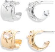 Tasha Set of 2 Mini Hoop Earrings