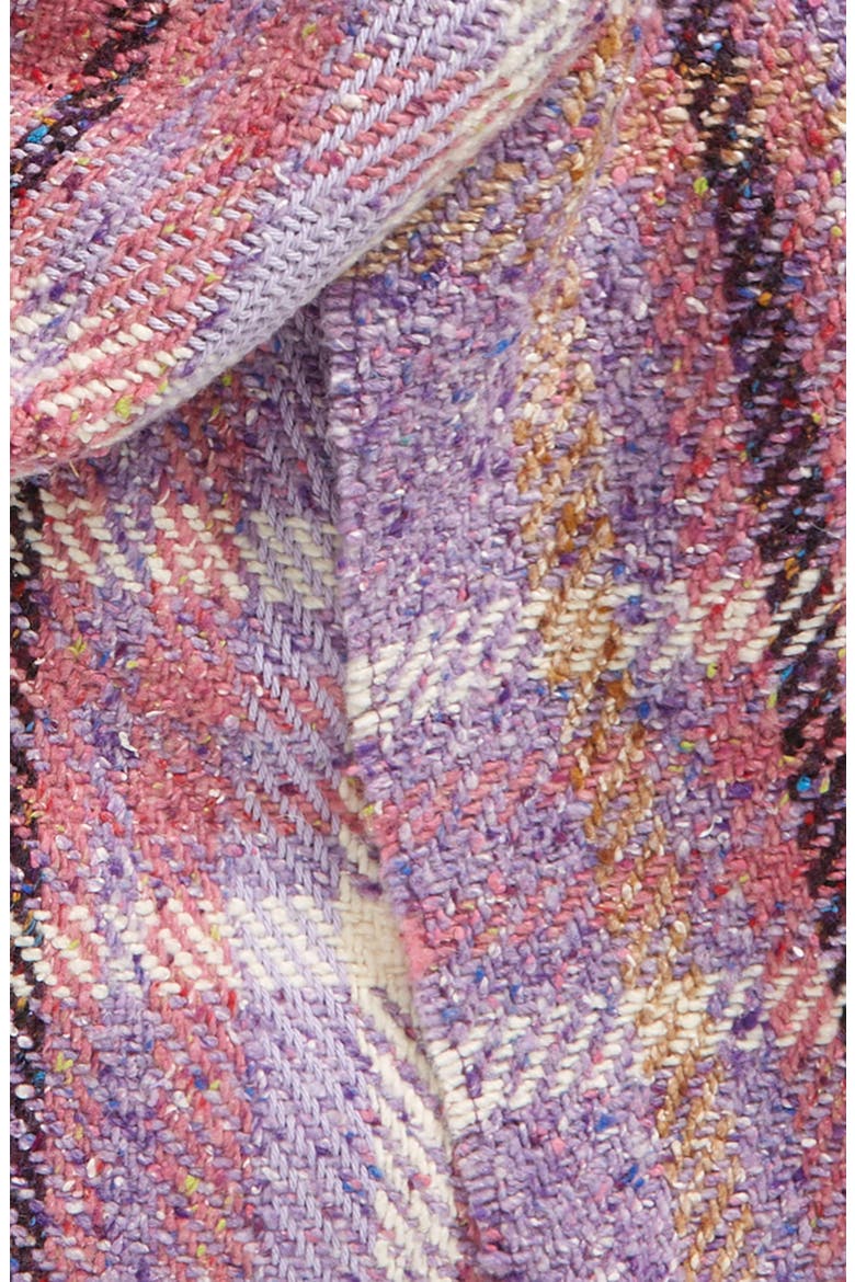 Volano Plaid Wool Blend Scarf, Alternate, color, VIOLET PURPLE