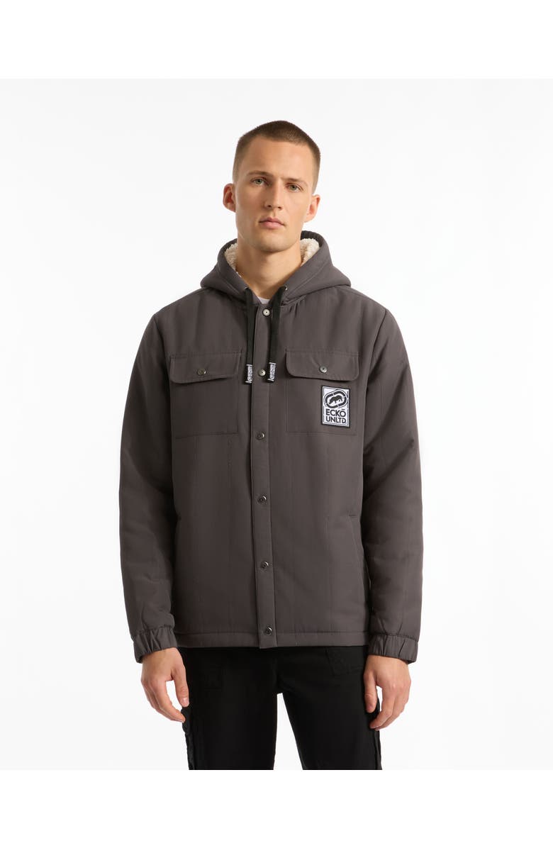 Ecko Unltd. Simple Confidence shearling Lined Jacket, Main, color, Magnet