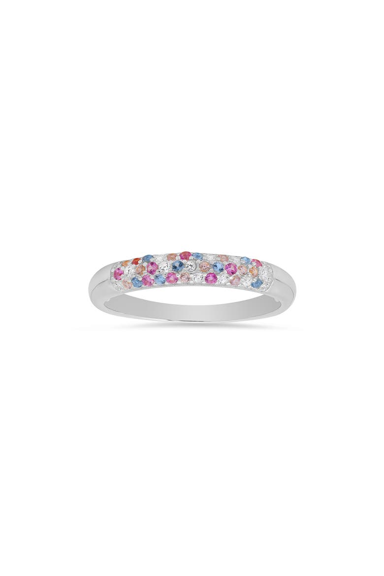 Cubic Zirconia Pavé Ring, Main, color, SILVER