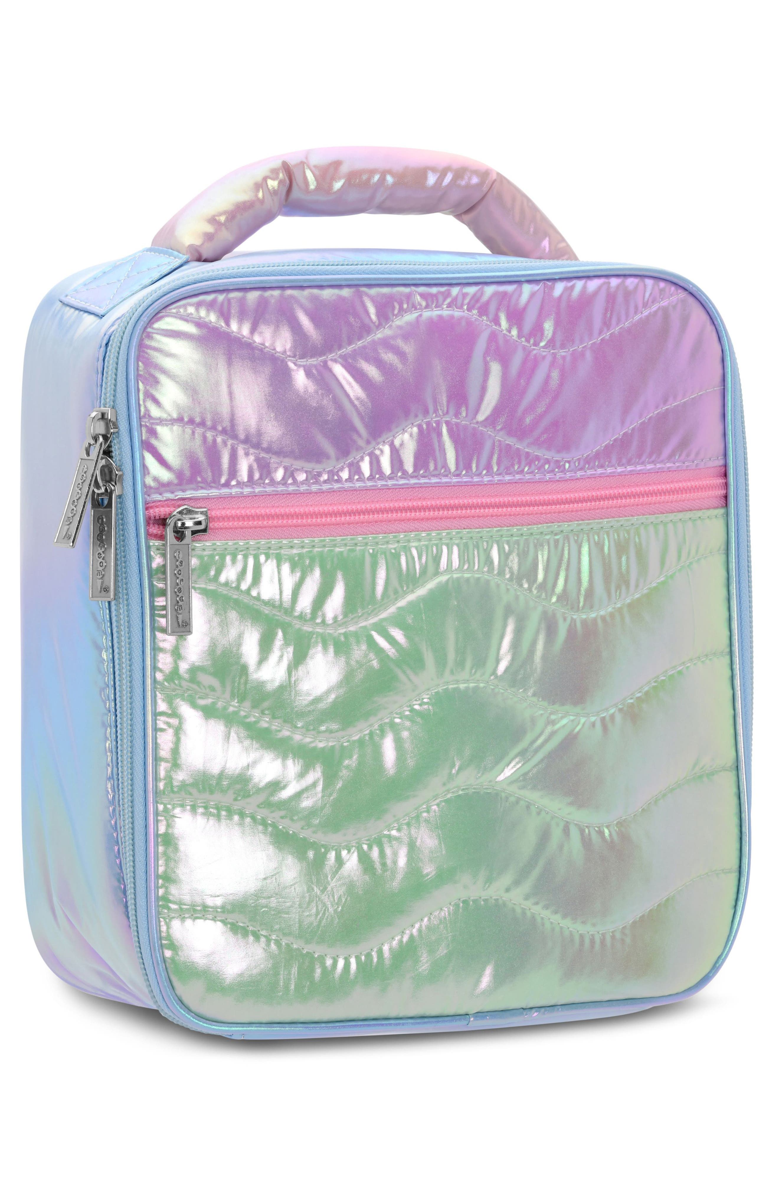 Iscream Kids' Quilted Colorblock Lunch Tote, Alternate, color, 