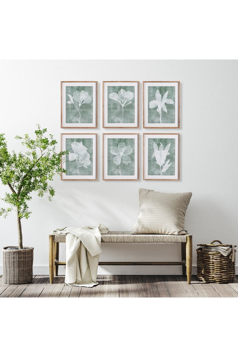 Translucent Floral Prints Set of 6, Alternate, color, Blue