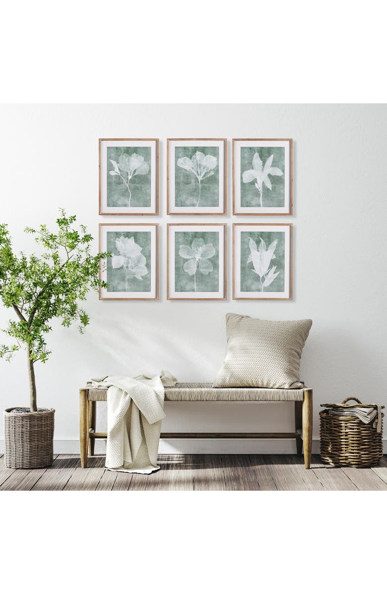 Napa Home & Garden Translucent Floral Prints Set of 6, Alternate, color, Blue