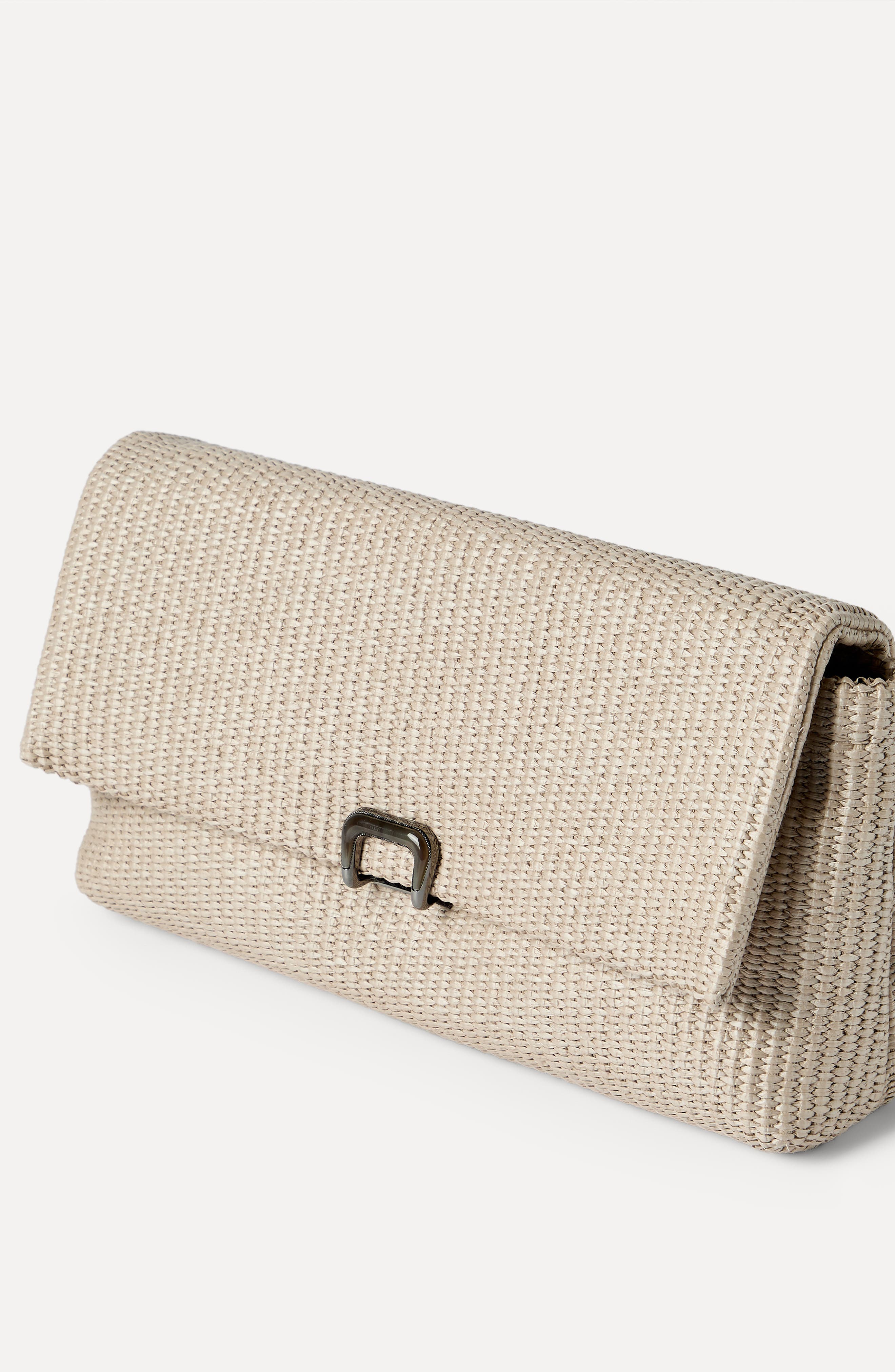 Brunello Cucinelli Sartorial clutch bag, Alternate, color, Beige